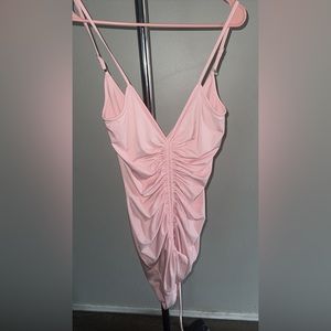 Women’s pink draw string dress